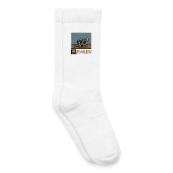 Sir Ching à la recherche de la Faire Rénaisienne médiévale - Chaussettes de tennis bio enfant - blanc - Droite