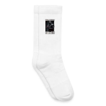 Bouhurt Tournoi des Chevaliers Médiévaux Buhurt - Chaussettes de tennis bio enfant - blanc - Droite