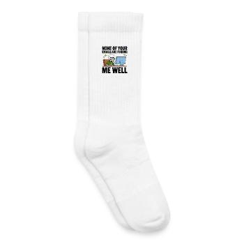 Skelett am PC: E-Mails erreichen finden mich nicht - Kinder Tennissocken - Weiß - Rechts