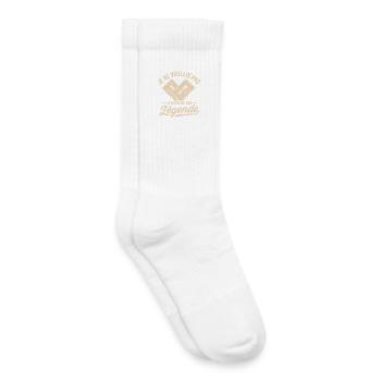 Anniversaire Cadeau humour personnalisé - Chaussettes de tennis bio enfant - blanc - Droite