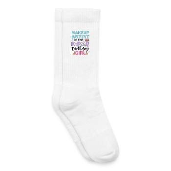 Makeup Artist Of The K Pop Birthday - Kids Tennis Socks - white - Right