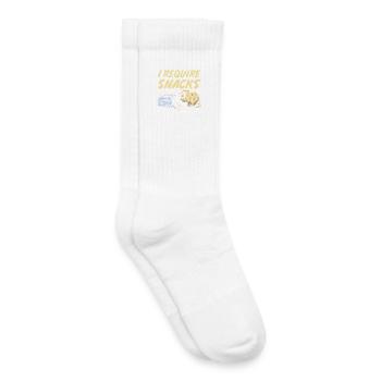 I Require Snacks Trash Panda Raccoon - Kids Tennis Socks - white - Right