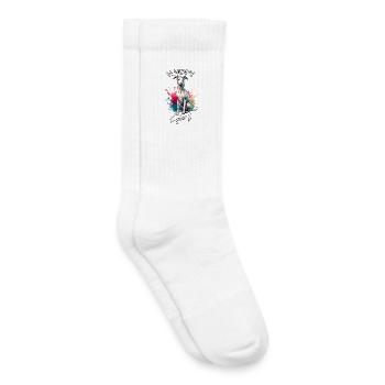 Whippet Girl Greyhound - Kids Tennis Socks - white - Right