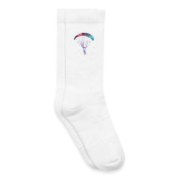 Paragliding Gleitschirmfliegen Gleitschirm - Kinder Tennissocken - Weiß - Rechts