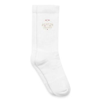 Mécanicien aéronautique, ingénieur en technologie aéronautique - Chaussettes de tennis bio enfant - blanc - Droite