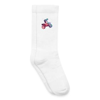 Quad ATV Space Quad Driver Kids Men Boys - Kids Tennis Socks - white - Right