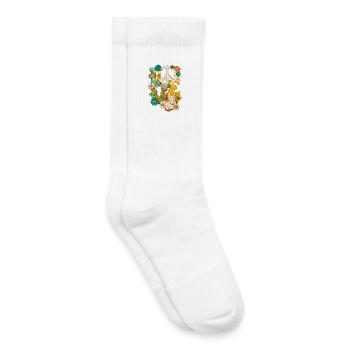 Love Peace Flowers Cooler Retro-Hippie - Kinder Tennissocken - Weiß - Rechts