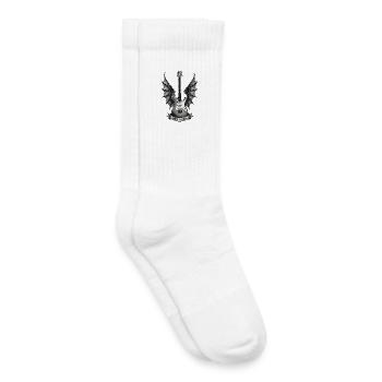  Rock'n Roll Flügel Gitarre Motiv für - Kinder Tennissocken - Weiß - Rechts