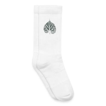 Lindenblatt - Natur Blätter  - Kinder Tennissocken - Weiß - Rechts