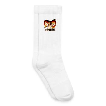 Deutschlandflagge Freiheitsheldin - Kinder Tennissocken - Weiß - Rechts