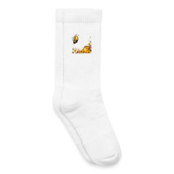 Bee Honey Beekeeper Honeycomb Bee Insect - Kids Tennis Socks - white - Right