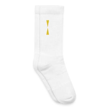 Backgammon | Or pur | Point d’Or - Chaussettes de tennis bio enfant - blanc - Droite