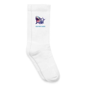 Great White Shark Great White Shark - Kids Tennis Socks - white - Right