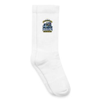 Papa Routier Camionneur Humour - Chaussettes de tennis bio enfant - blanc - Droite