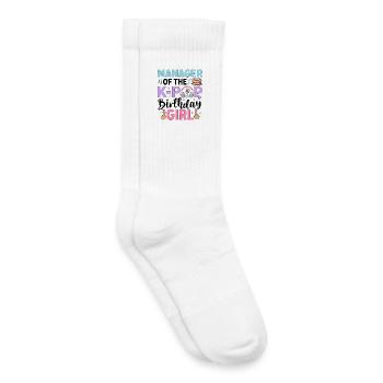 Manager de The K-Pop Birthday Girl - Chaussettes de tennis bio enfant - blanc - Droite