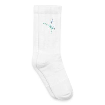 Street Dance Gift Idea for a Hip-Hop Dancer - Kids Tennis Socks - white - Right