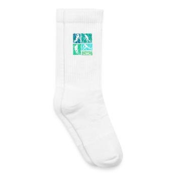 Hockey Field Hockey Indoor Hockey for Women Girls - Kids Tennis Socks - white - Right
