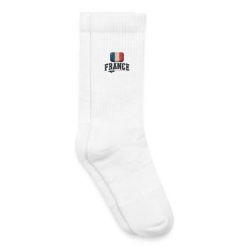 French Vintage Flag - Kids Tennis Socks - white - Right
