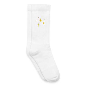 Glimmernde Sternenfunken - Kinder Tennissocken - Weiß - Rechts