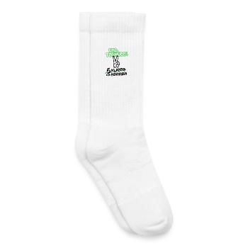 Und Tschüss - 5. Klasse wir kommen - Kinder Tennissocken - Weiß - Rechts
