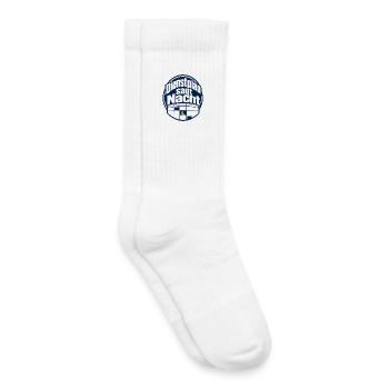 Dienstplan sagt Nacht Pflegekraft Nachtschicht Hum - Kids Tennis Socks - white - Right