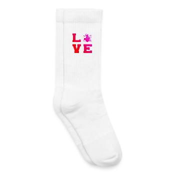 Idée de cadeau pour le musicien avec des jeux de batterie - Chaussettes de tennis bio enfant - blanc - Droite