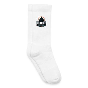 Detroit After Midnight Skyline 313 - Chaussettes de tennis bio enfant - blanc - Droite