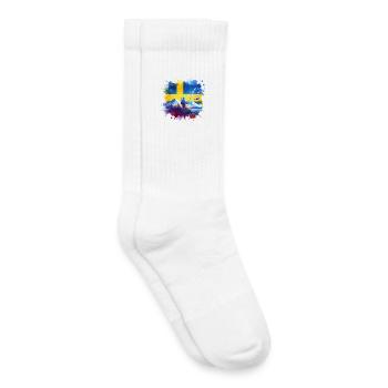 Sweden Anglers - Kids Tennis Socks - white - Right