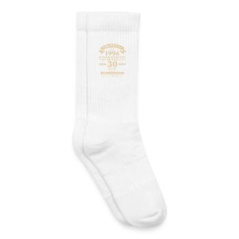 Original 1996 Bester Jahrgang 30. Geburtstag - Kinder Tennissocken - Weiß - Rechts