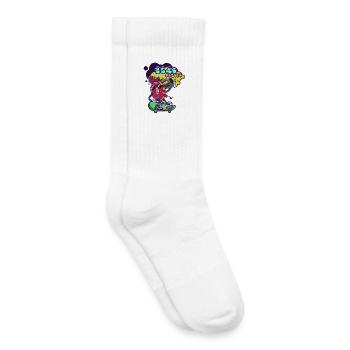 Donut Street Beat Boombox - Chaussettes de tennis bio enfant - blanc - Droite