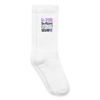 Équipe d’anniversaire K Pop - Chaussettes de tennis bio enfant - blanc - Droite