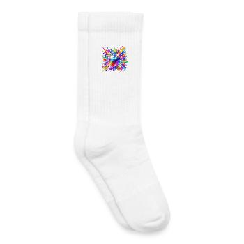 Farbensturm Disco Ball - Kids Tennis Socks - white - Right