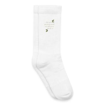 Christlicher Bibelvers | Jesus Glaube Geschenk - Kinder Tennissocken - Weiß - Rechts