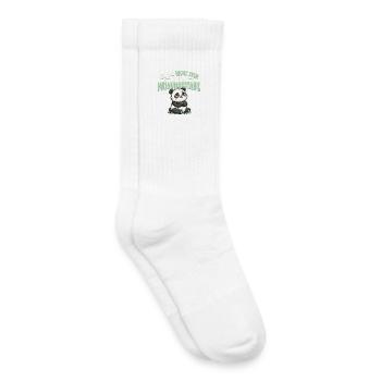 Stures Tier – Panda. Ich bin nicht - Kinder Tennissocken - Weiß - Rechts