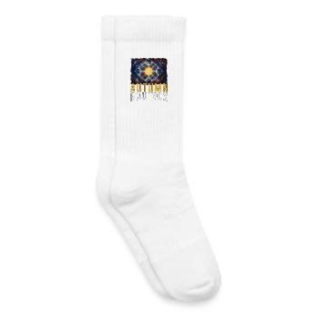 Équinoxe d’automne Mabon Équinoxe païen d’automne - Chaussettes de tennis bio enfant - blanc - Droite