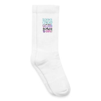 Amie d’école de la fille anniversaire de la K-Pop - Chaussettes de tennis bio enfant - blanc - Droite