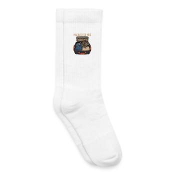 Liste de contrôle des sacs de course dans la boue, prêts pour le jour de la course dans la boue - Chaussettes de tennis bio enfant - blanc - Droite