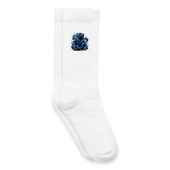Lightning Bear in Thunderstorm - Kids Tennis Socks - white - Right
