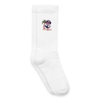 Bouquet Summer Palm Tree - Kids Tennis Socks - white - Right