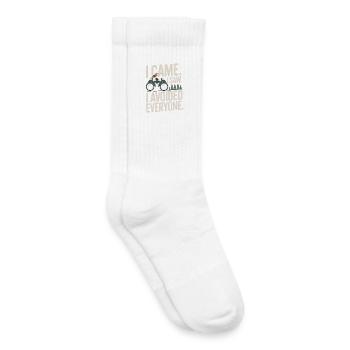 I came, saw, I avoided everyone - Kids Tennis Socks - white - Right