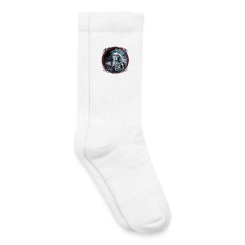 Déesse nordique Hel Mi-Femme, Mi-Squelette avec - Chaussettes de tennis bio enfant - blanc - Droite