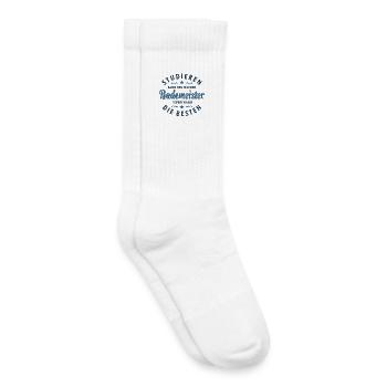 Studieren kann jeder - Bademeister Spruch - Kinder Tennissocken - Weiß - Rechts