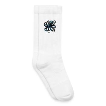 Octopus Octopus Octopus Squid Sea Cute Octopus - Kids Tennis Socks - white - Right