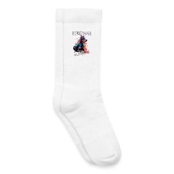 Doberman Whisperer - Kids Tennis Socks - white - Right
