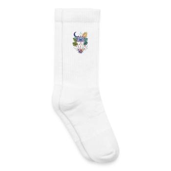 Spirituality Sacred Geometry Lotus Flower Zen - Kids Tennis Socks - white - Right