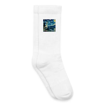 Pilgrim Goose Starry Night - Kids Tennis Socks - white - Right