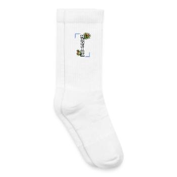 Madeira Blumeninsel Tropische Reiseliebe - Kinder Tennissocken - Weiß - Rechts