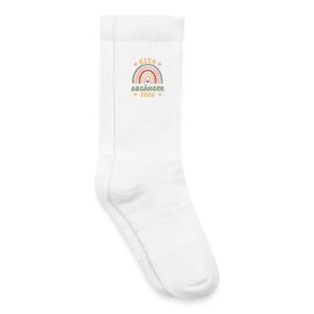  Kita Abgänger 2026 Eine Legende geht vom Gelände - Kinder Tennissocken - Weiß - Rechts