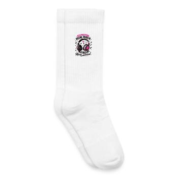 Meine Playlist Meine Regeln Mein Leben Mein Sound - Kinder Tennissocken - Weiß - Rechts