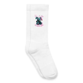 Pastel Goth Soft Goth Gaming Gamer - Chaussettes de tennis bio enfant - blanc - Droite